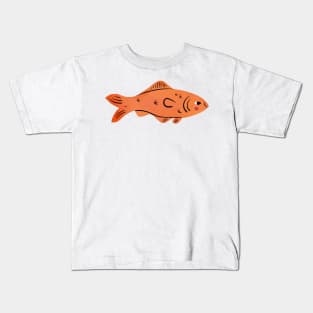 Fish Painting Hand Drawn Kids T-Shirt